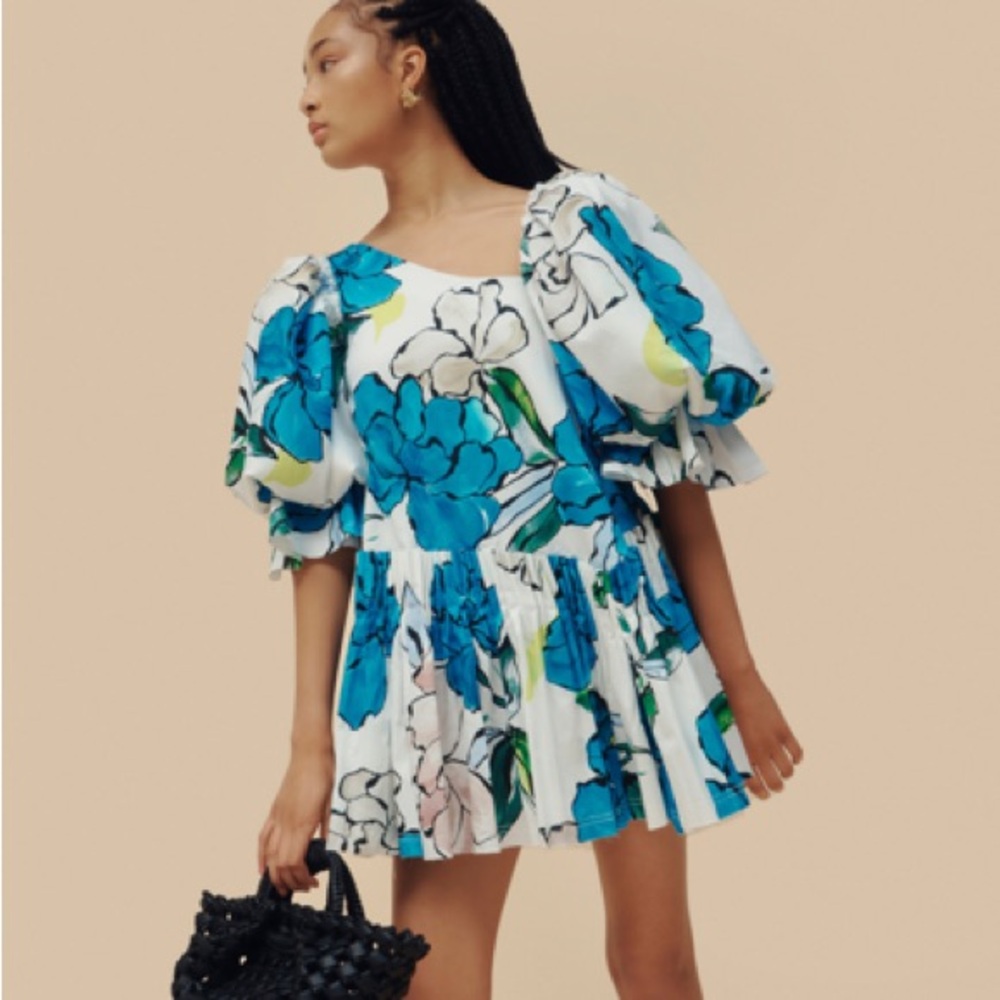 Aje Cy Off Shoulder smock dress XS